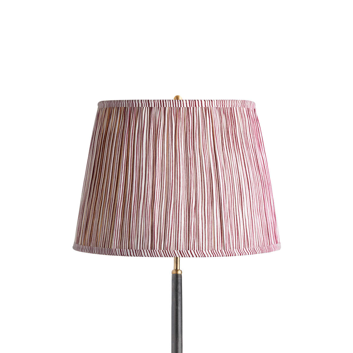 16 inch straight empire shade in ruby candy stripe block
