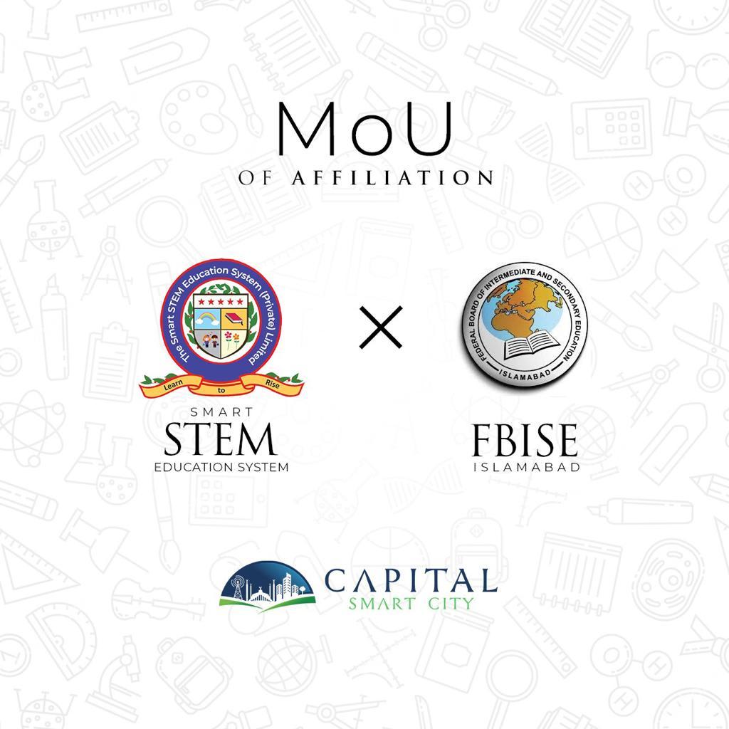 MOU of affiliation between Smart Stem School System and FBISE Islamabad