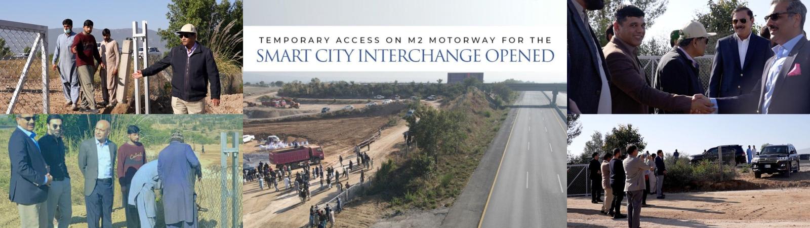 Temporary access on M2 Motorway for the Smart City Interchange Opened