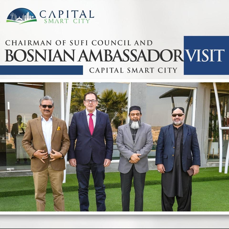 Chairman of Sufi Council and Bosnian Ambassador Visit Capital Smart City