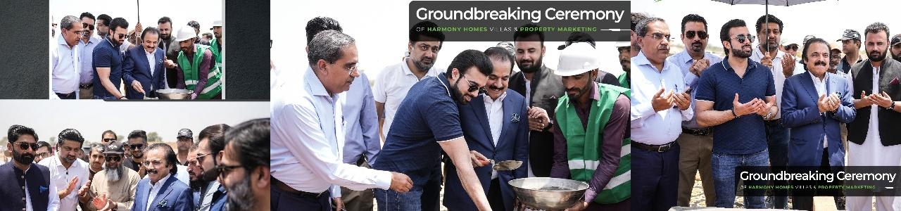 Groundbreaking Ceremony of the Harmony Homes Villas & Property Marketing