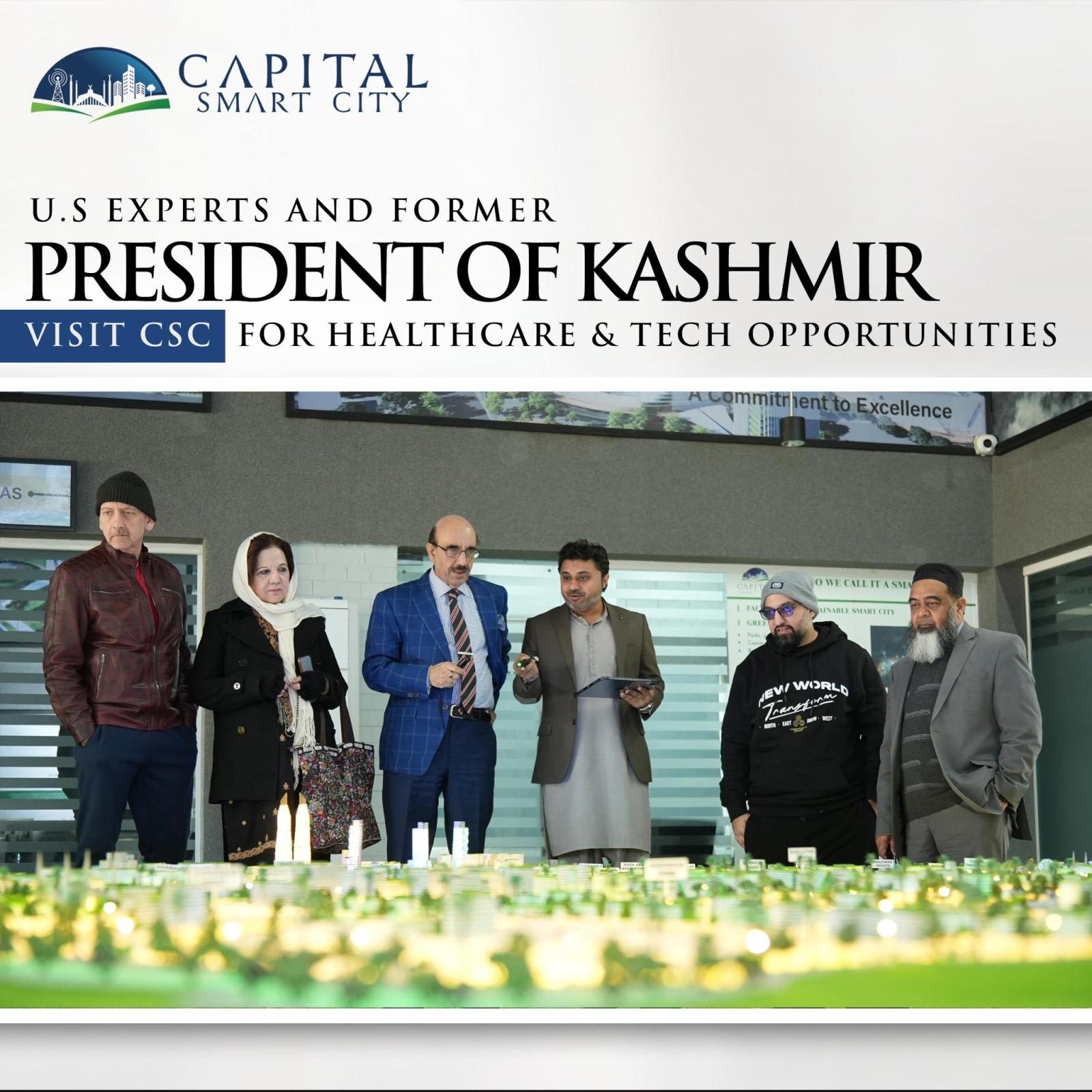 U.S Experts and Former President of Kashmir Visit CSC For Healthcare and Tech opportunities