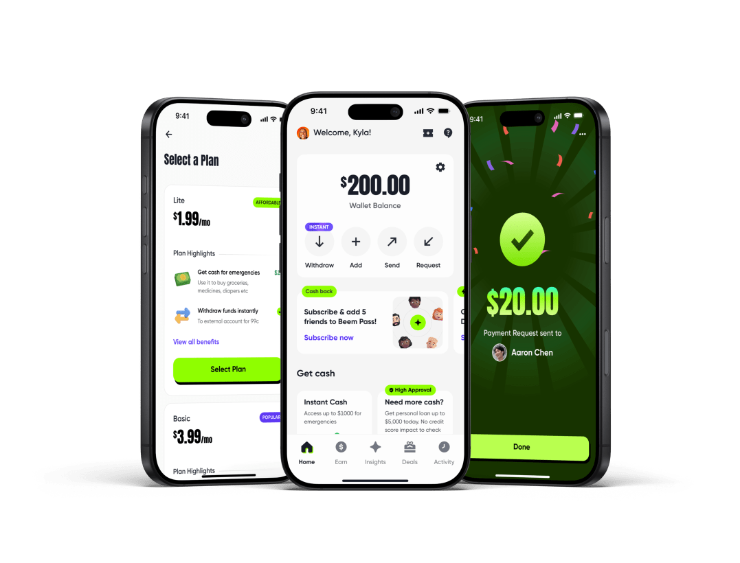 Beem app on iPhone