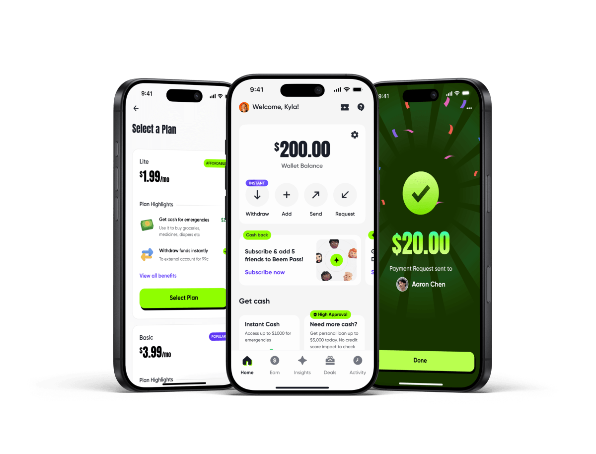 Beem app on iPhone