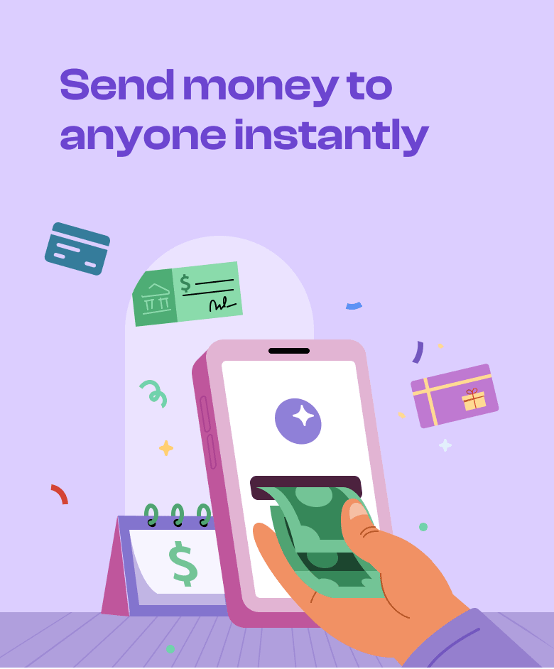 Send money to anyone instantly