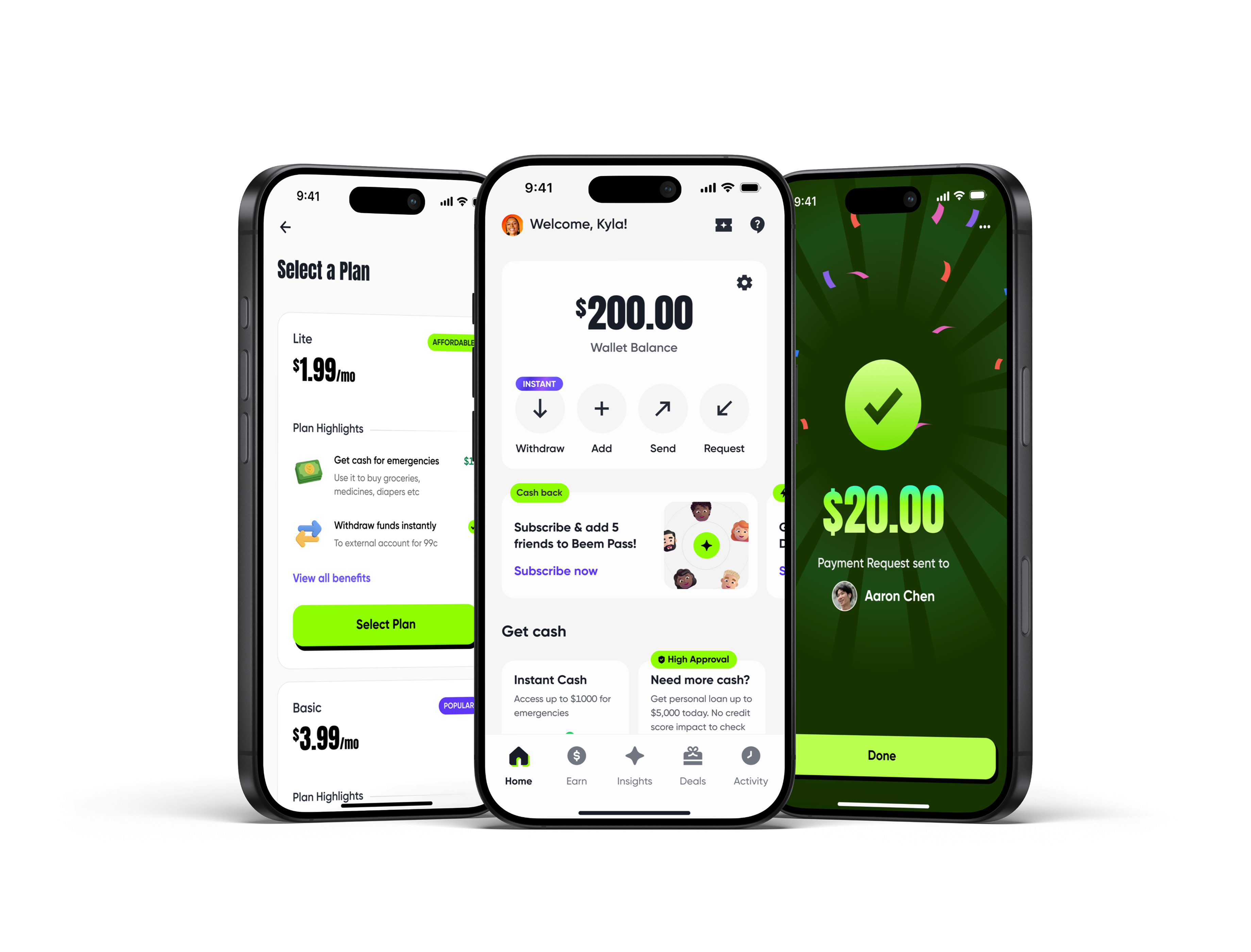 Beem app on iPhone