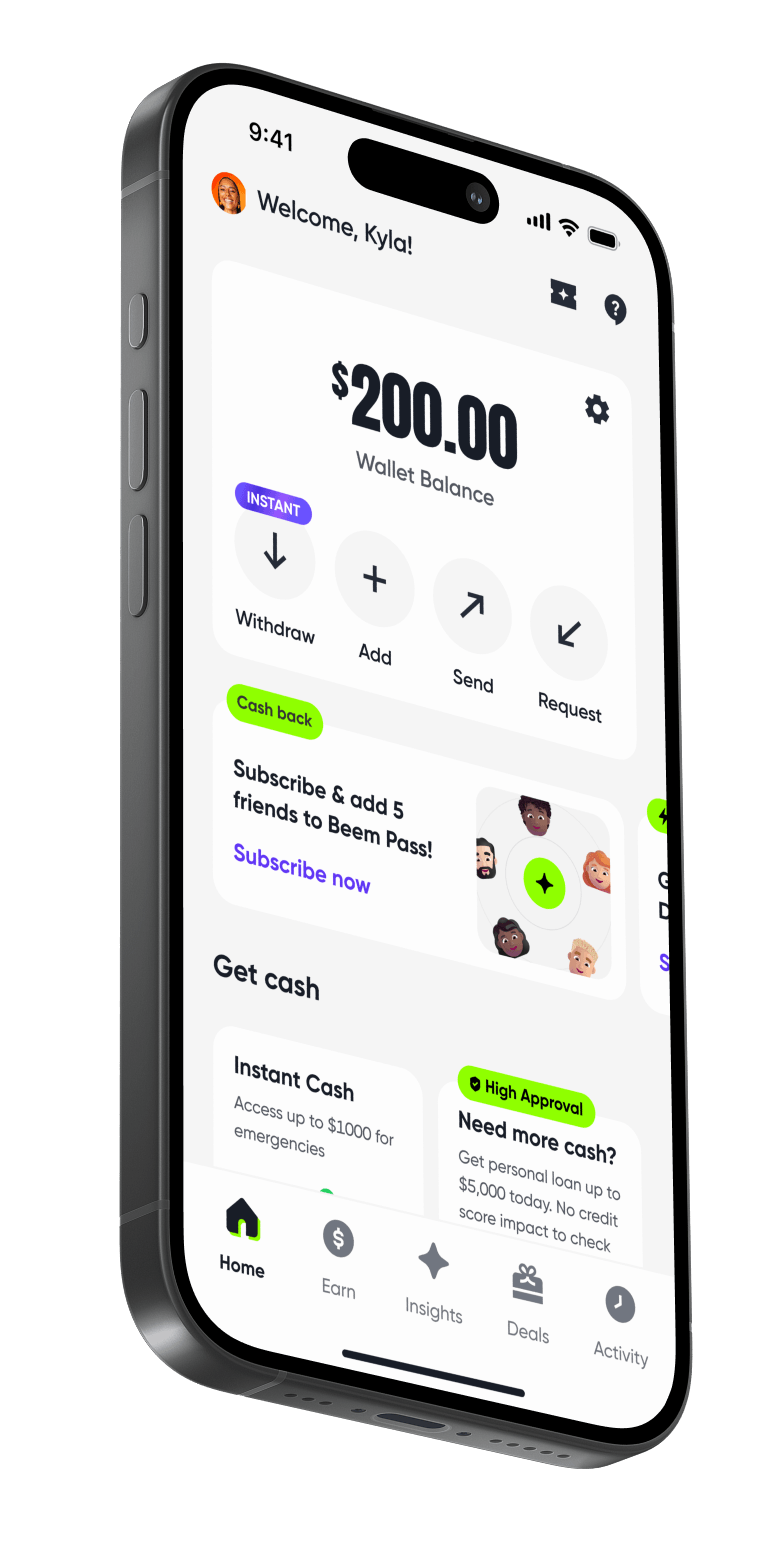 Beem app on iPhone
