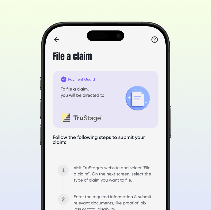 Beem app — file a job loss claim