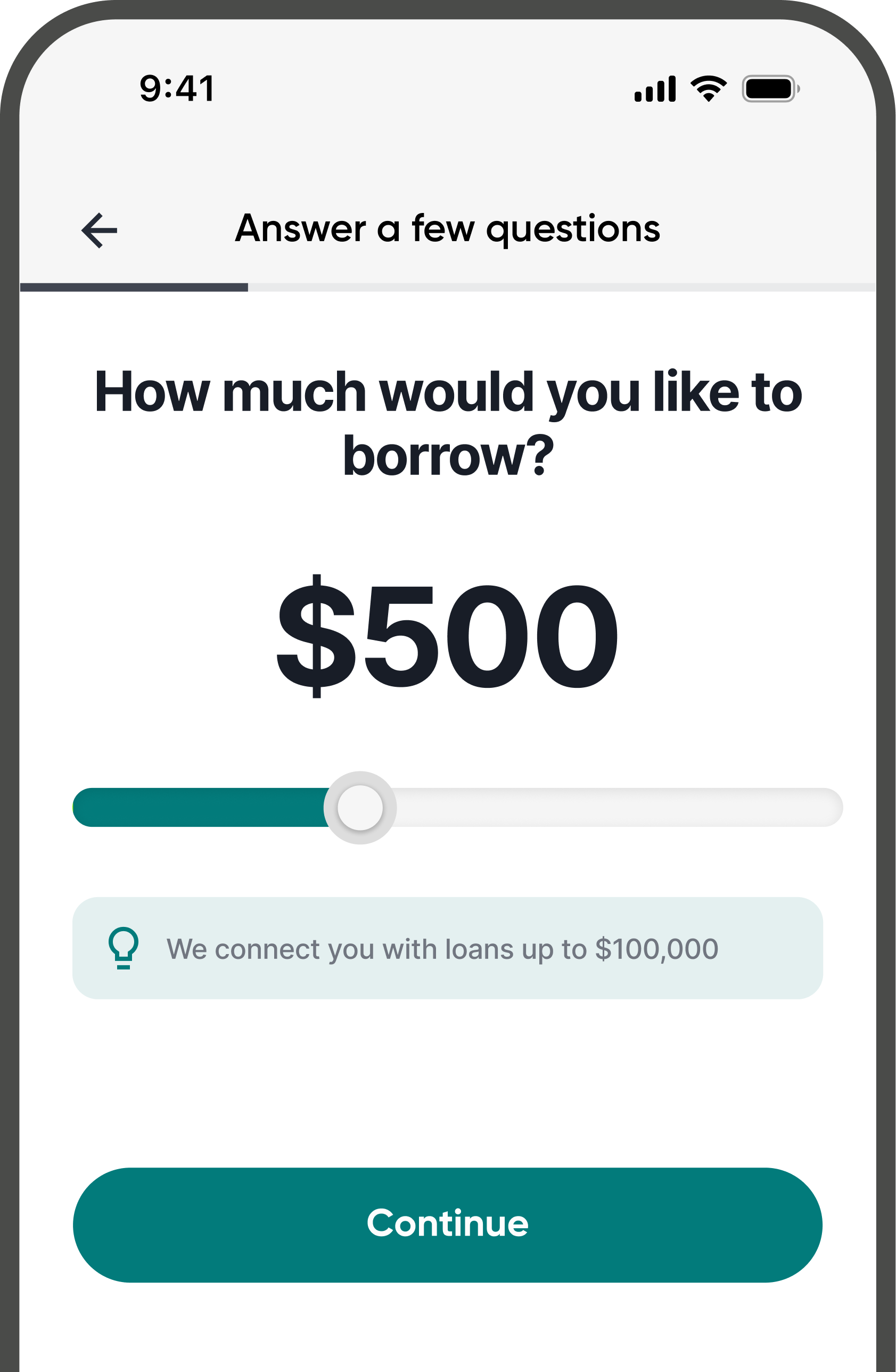 Beem personal loan — how much would you like to borrow