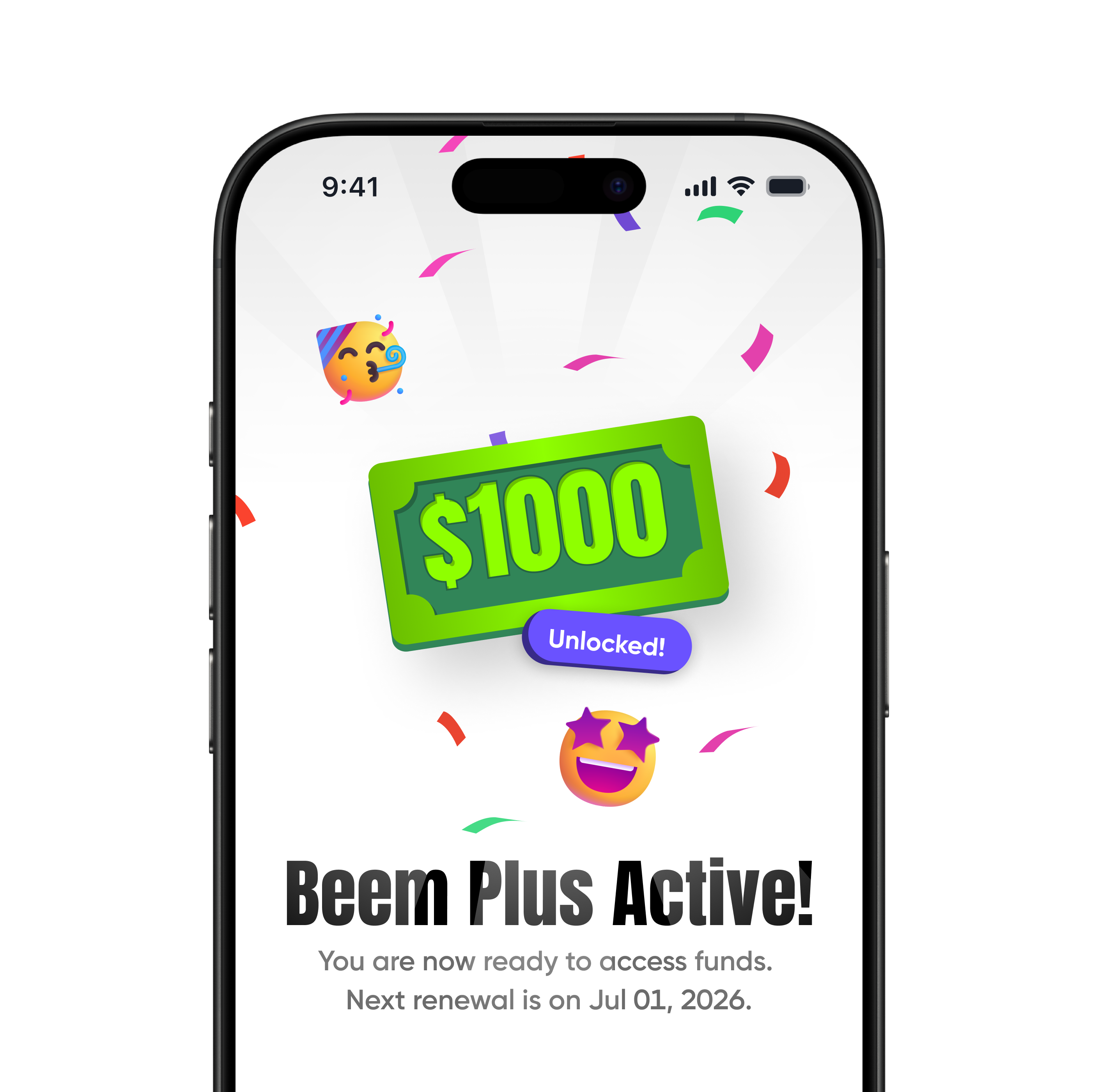 Beem app — activate Everdraft