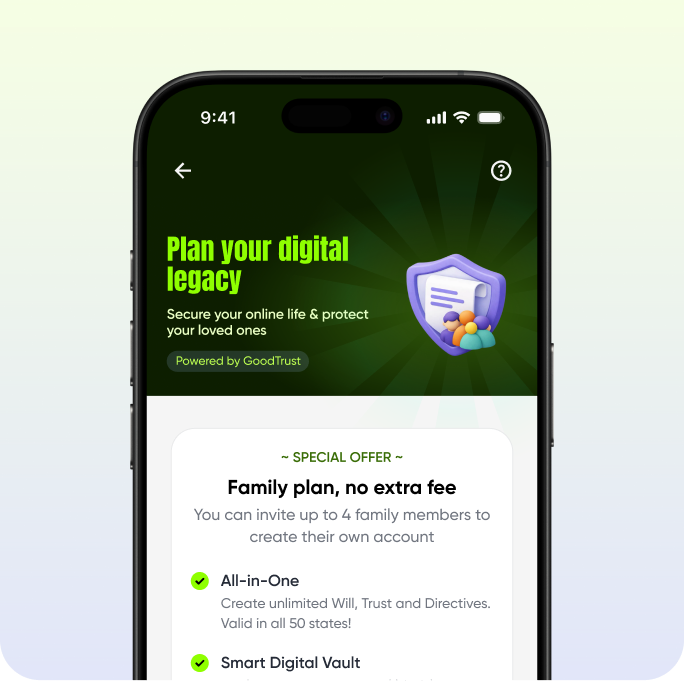 Beem app — GoodTrust benefits screen