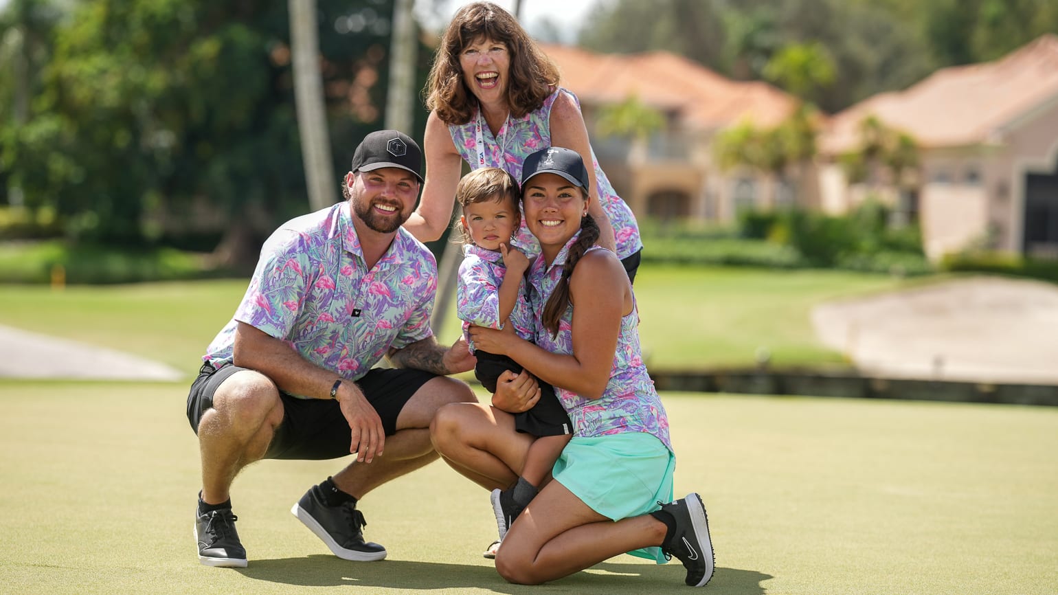 Krissy Carman was supported in her title run by husband, Mitch, 2-year-old son Conrad, and her mom, Suzanne Peterson. (USGA/Darren Carroll)