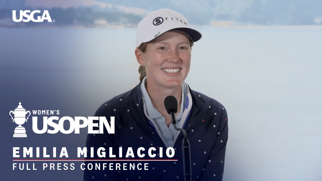 Emilia Migliaccio 2023 U.S. Women's Open Press Conference
