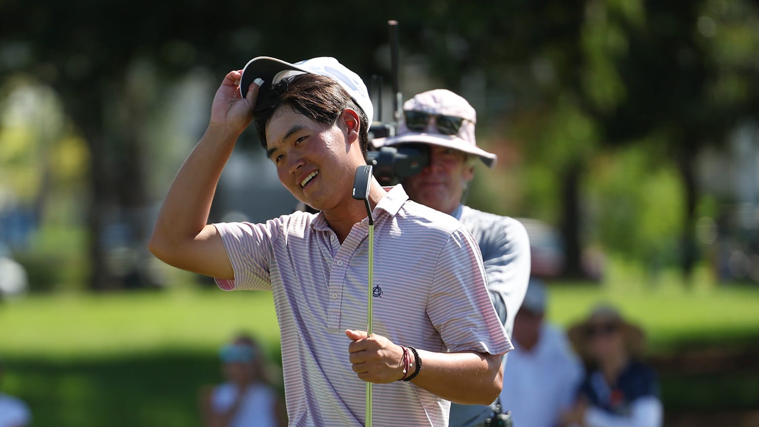 Bryan Kim played the equivalent of 7-under-par golf over the 36 holes of the weather-delayed final to claim the U.S. Junior Amateur title. (USGA/Tom Brenner)