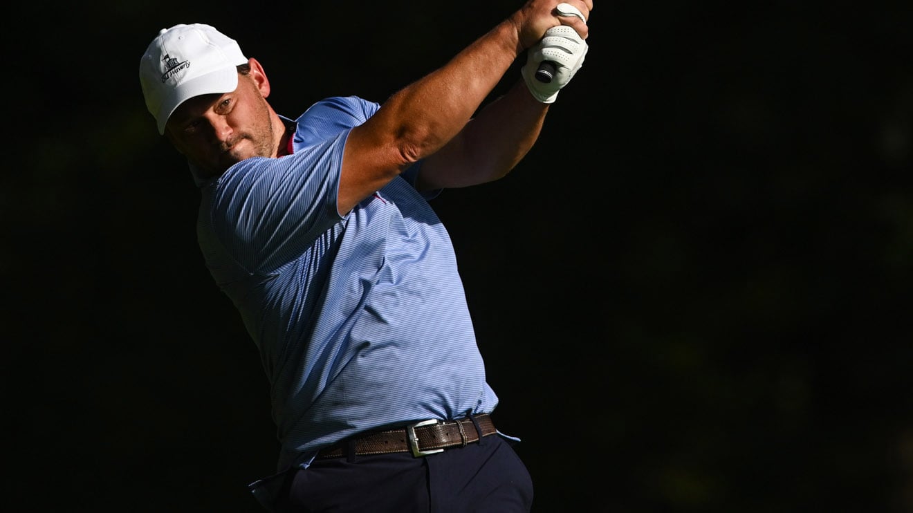 2019 runner-up Joseph Deraney seems poised for another run at the Mid-Am title after posting two wins on Tuesday at Sleepy Hollow C.C. (USGA/Kathryn Riley)