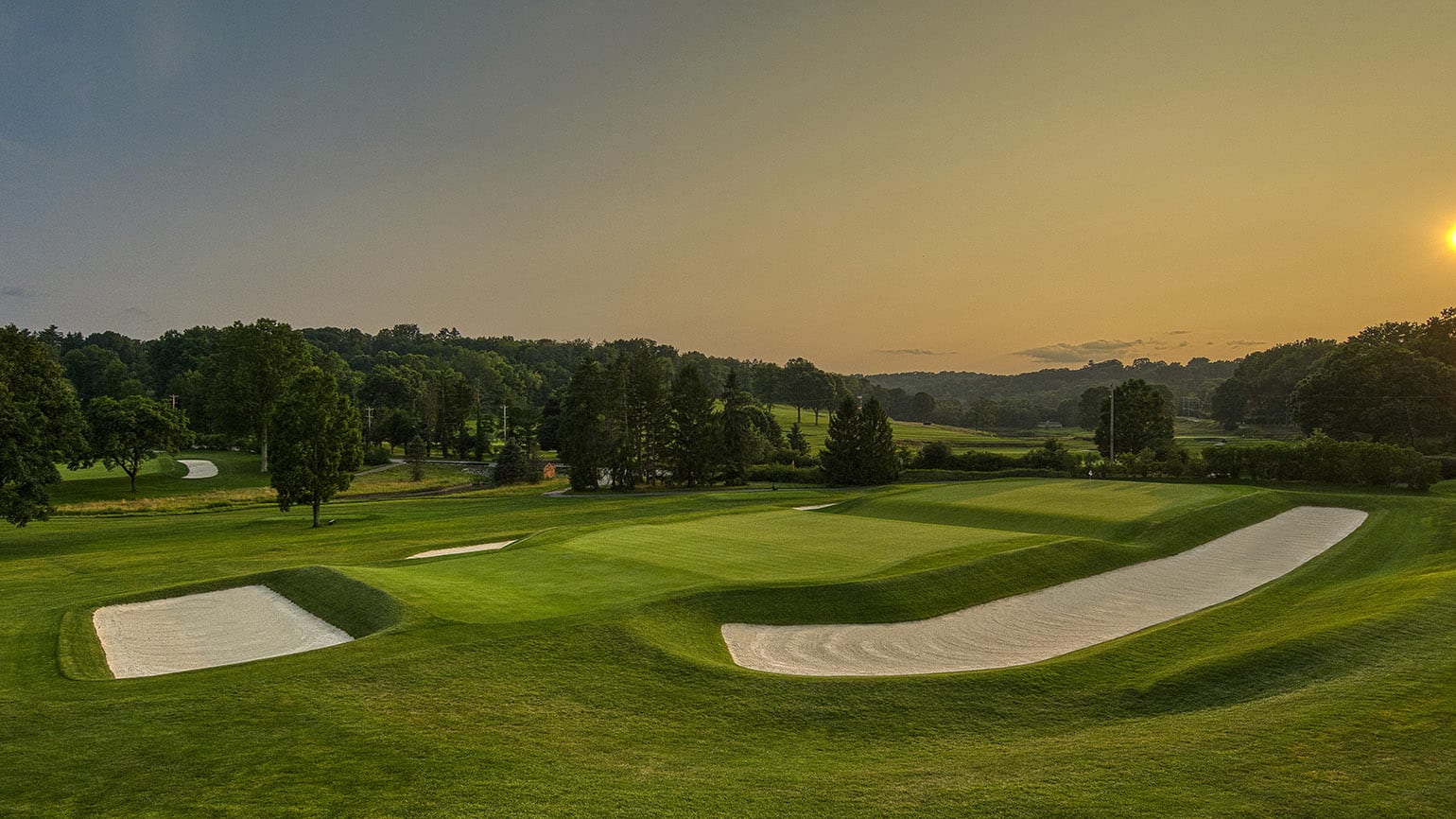 Fox Chapel (17th hole pictured) is one of three venues in Pennsylvania to be hosting USGA championships in 2024. (USGA/Fred Vuich)
