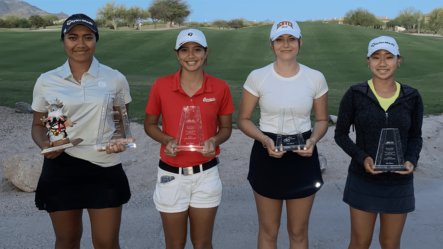 Alexis Vaksiuola (left) was the Junior Golf Association of Arizona player of the year in 2023, winning that circuit's state championship at Paradise Valley C.C. (JGAA)