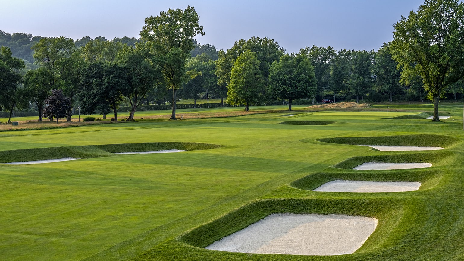 Legendary architect Seth Raynor certainly stamped his mark on Fox Chapel Golf Club in Pittsburgh. (USGA/Fred Vuich)