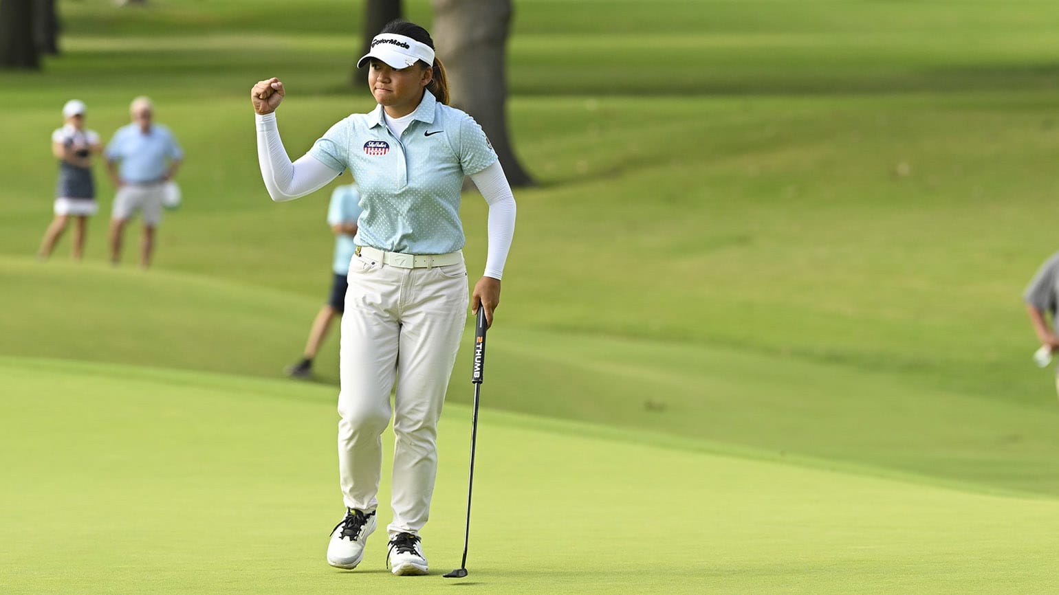 Rianne Malixi birdied the final four holes of her 3-and-2 victory over Asterisk Talley in the 36-hole final of the 124th U.S. Women's Amateur. (USGA/Kathryn Riley)