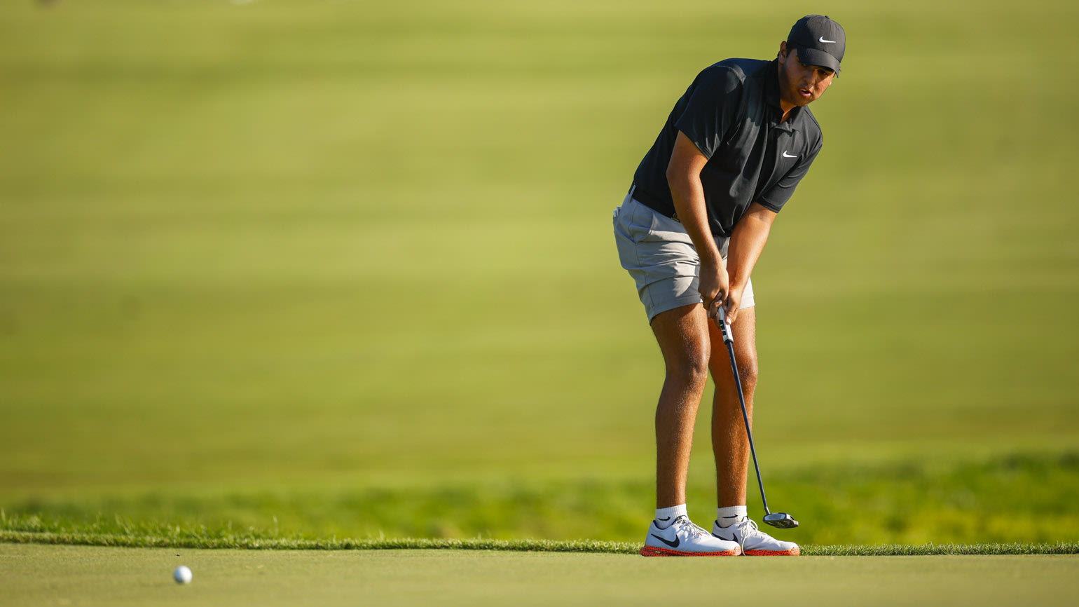 15-year-old Floridian Sohan Patel, the third youngest in the field, played like a veteran at Hazeltine on Monday, carding a 3-under 69. (USGA/Mike Ehrmann)