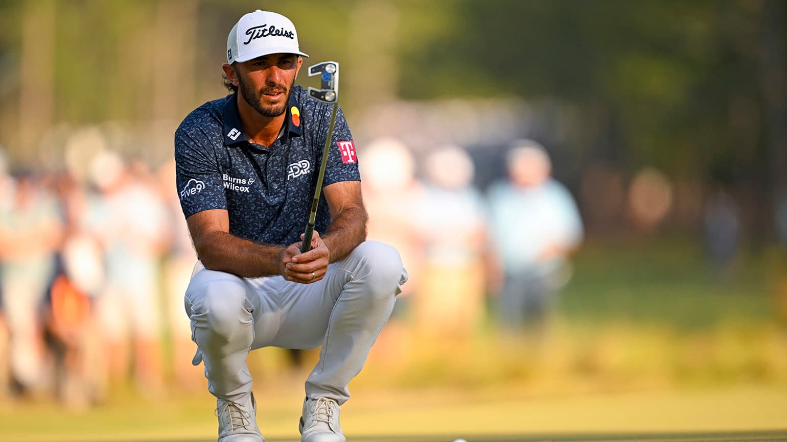 Max Homa won an NCAA individual title at Cal, has competed in the Walker Cup, Ryder Cup and Presidents Cup, and won multiple PGA Tour titles, but he still has to endure 36-hole qualifying to play at Oakmont in 2025. (USGA/Logan Whitton)