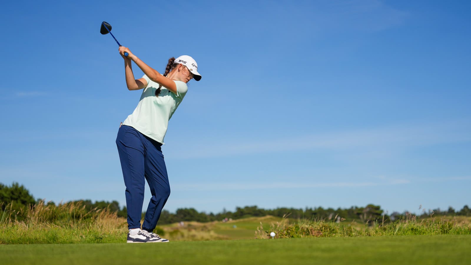 Northern Californian Asterisk Talley posted 9-under 135 to share medalist honors, a first in her burgeoning USGA championship career. (USGA/Darren Carroll)