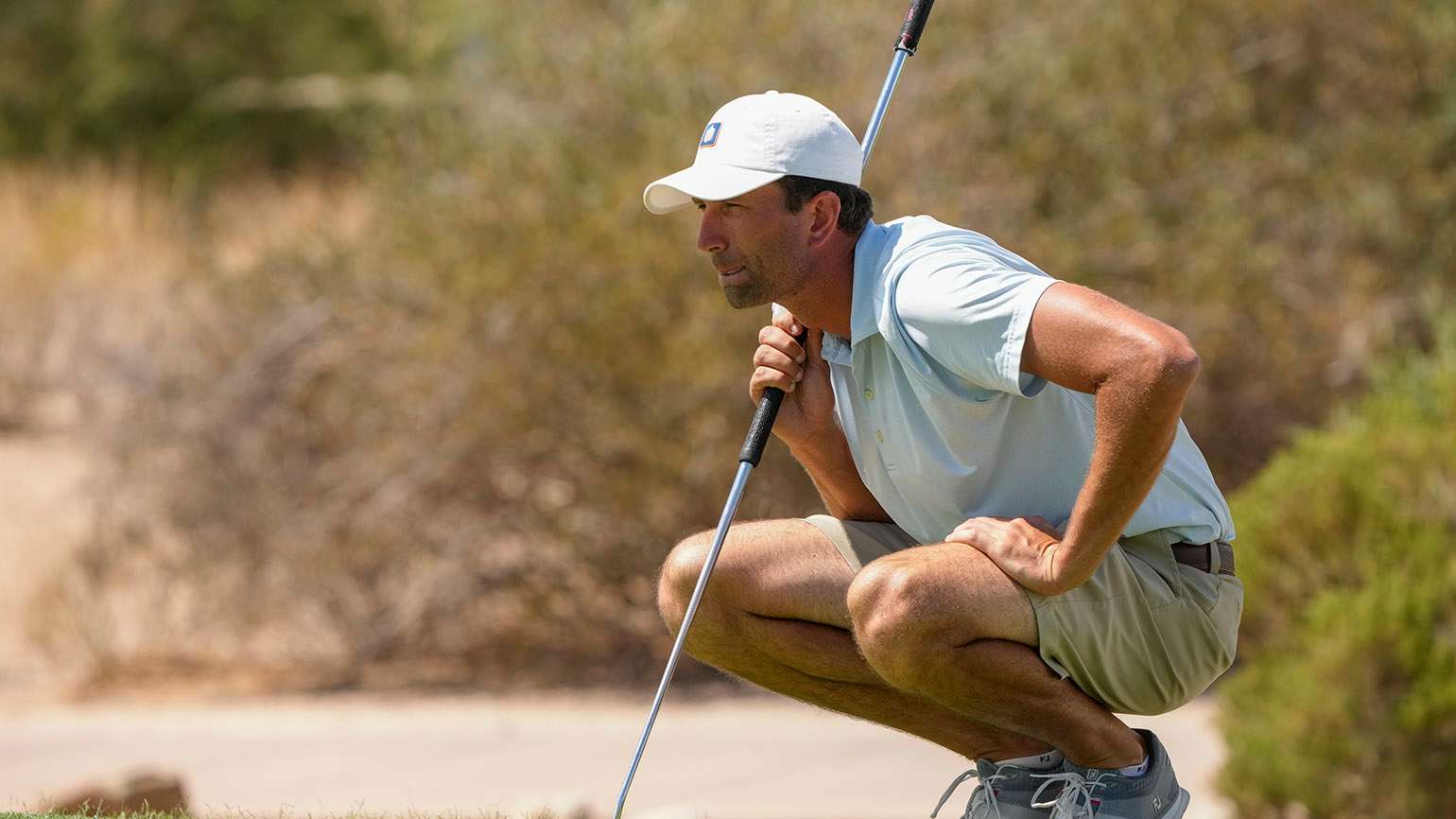 Three-time champion Stewart Hagestad didn't record a birdie in Monday's opening-round win over 2018 champion Kevin O'Connell, but still managed to register a comfortable 6-and-5 victory. (USGA/Steve Gibbons)