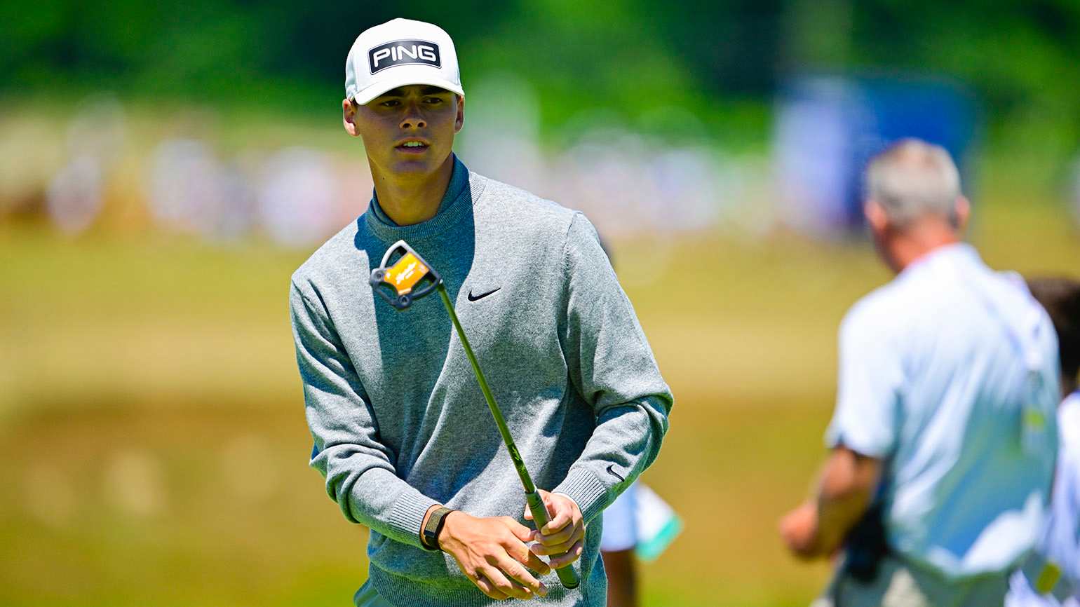 University of Florida incoming freshman Jackson Ormond is one of four competitors in the field to tee it up last month at Shinnecock Hills. (USGA/Logan Whitton)