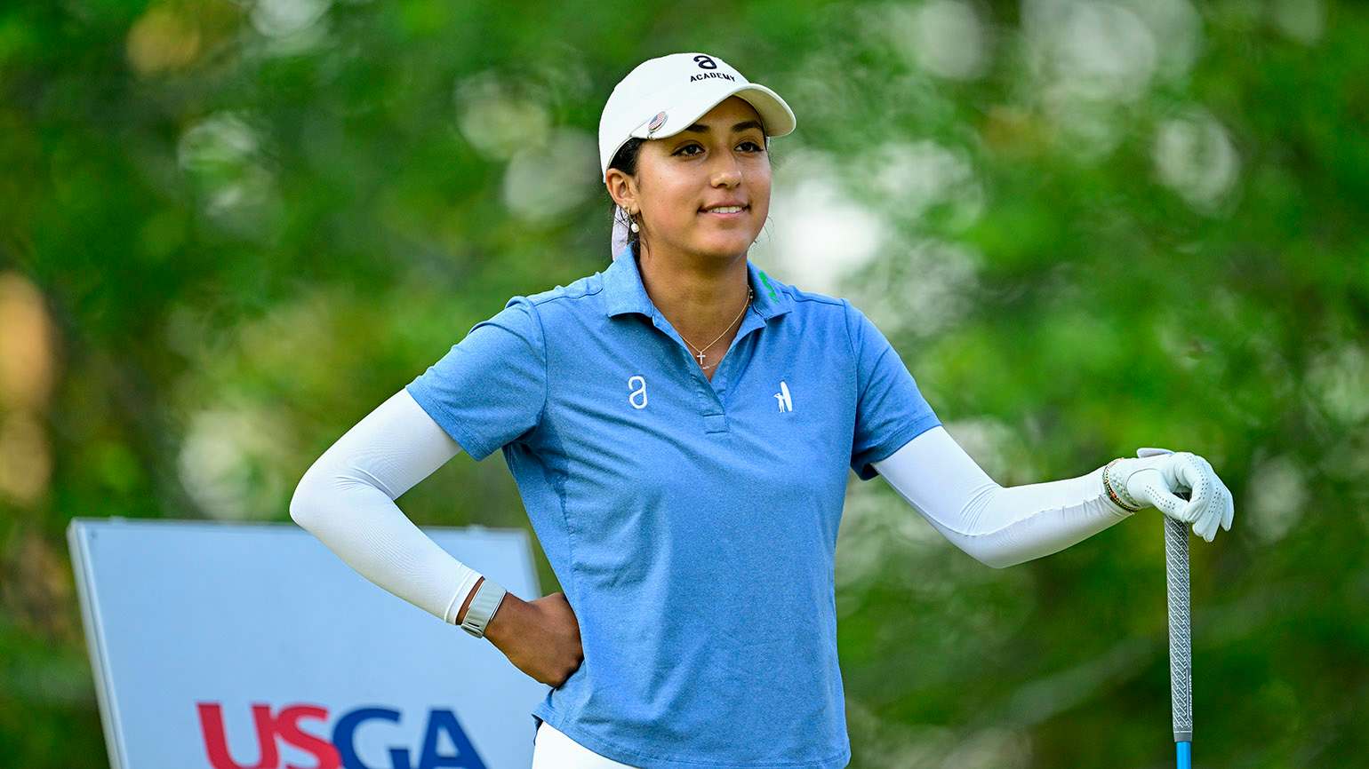 It took five starts in the U.S. Girls' Junior for Amelie Zalsman, a second-year member of the U.S. National Team, to reach the 36-hole championship match. (USGA/Logan Whitton)