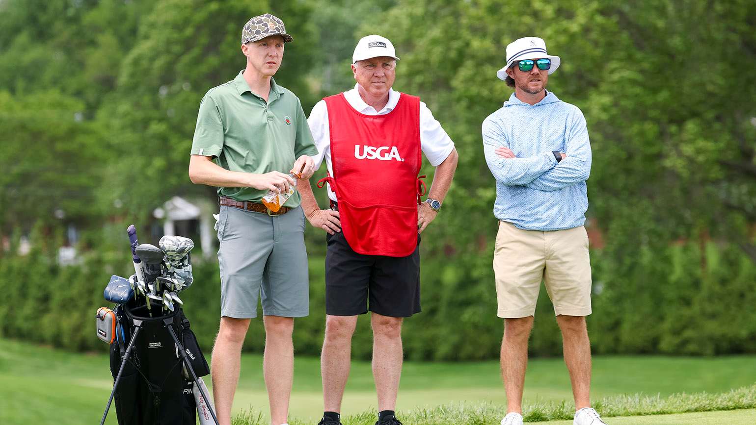 Brett Patterson (left) will be joined at Merion Golf Club/Philadelphia Country Club by U.S. Amateur Four-Ball partner Payne Denman (right), who claimed his third consecutive Tennessee State Amateur title earlier this summer. (USGA/Simon Bruty)