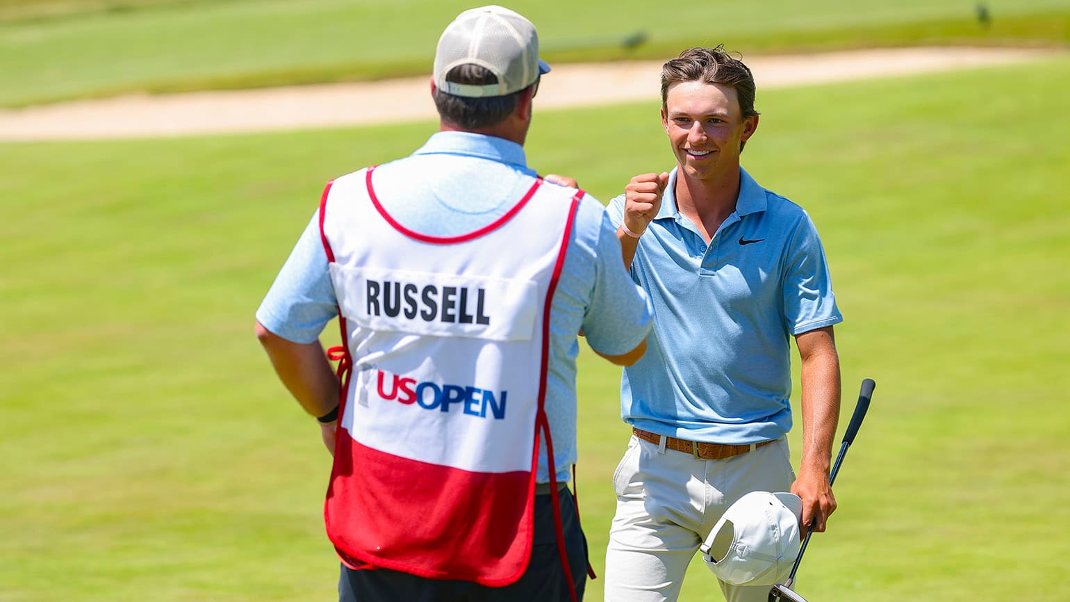 It's been quite a summer so far for 17-year-old junior phenom Miles Russell (right), who made the cut in the 126th U.S. Open, finished runner-up in last month's U.S. Junior Amateur and was the stroke-play medalist in the recent Western Amateur. (USGA/Dustin Satloff)