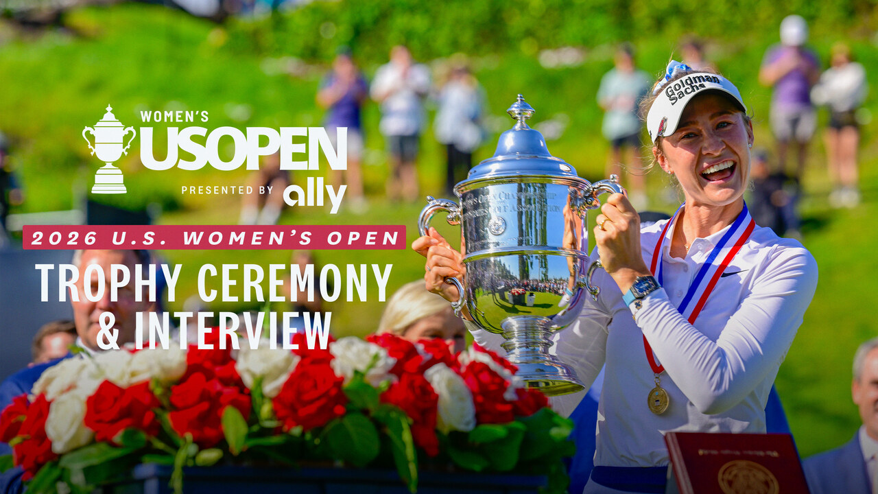 Nelly Korda, Trophy Ceremony & Interview: 2026 U.S. Women's Open Presented by Ally