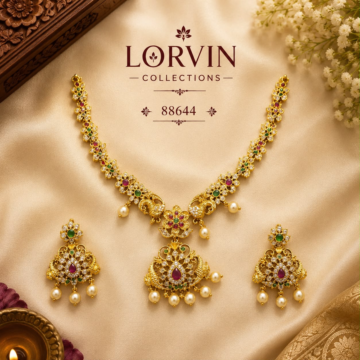 ✨ Majestic Peacock Pearl Antique Necklace - 88644