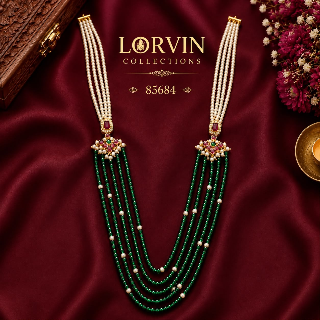 Long layered haram (South Indian bridal/traditional jewelry style) 85684