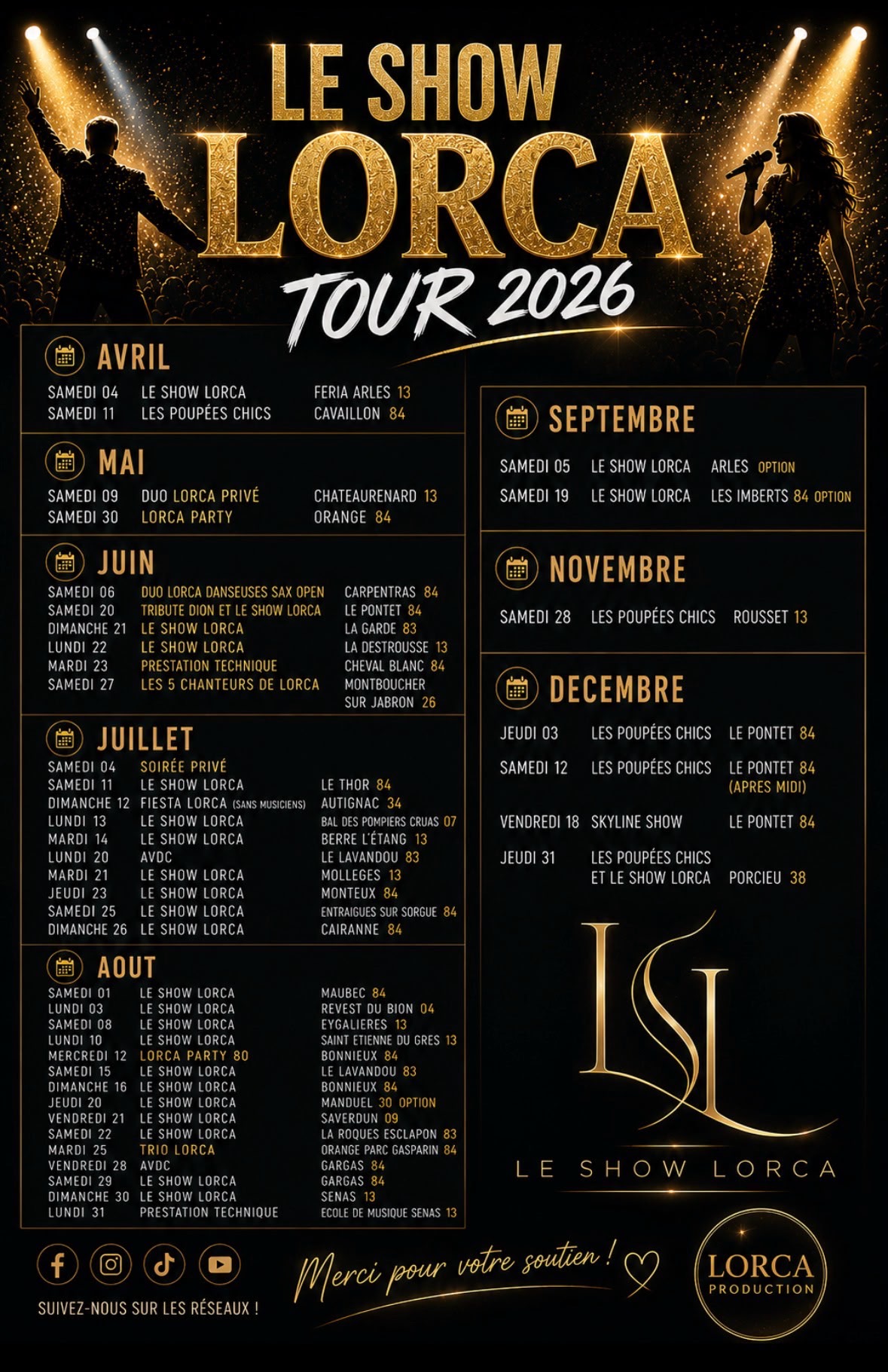 Planning Le Show Lorca