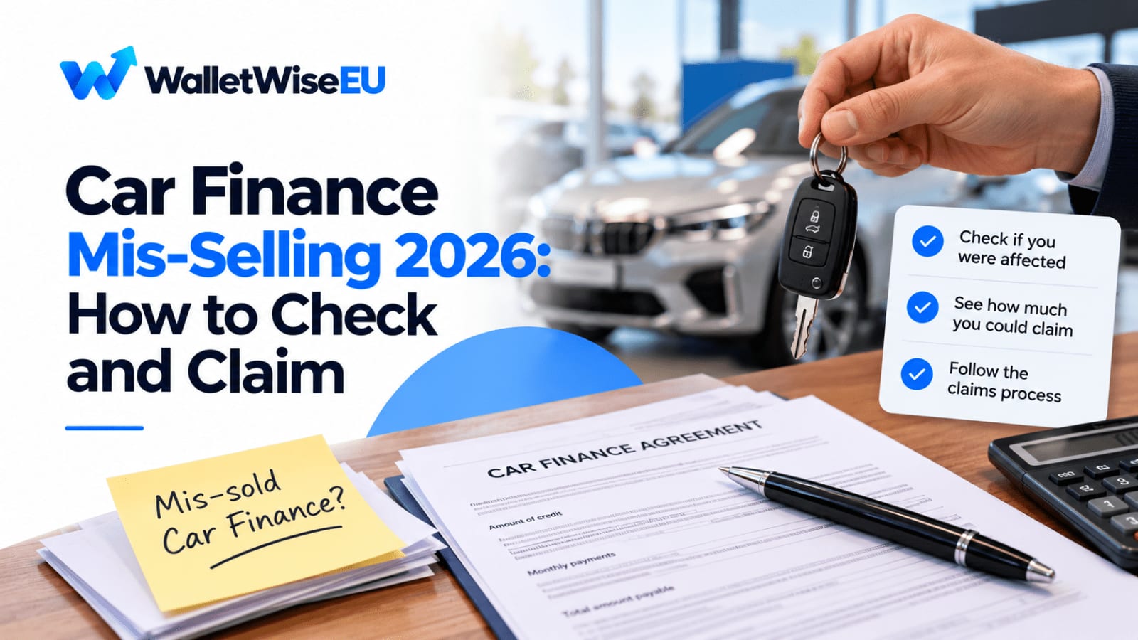 Car Finance Mis-Selling 2026: How to Check and Claim
