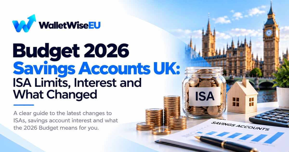 Budget 2026 Savings Accounts UK: ISA Limits, Interest and What Changed
