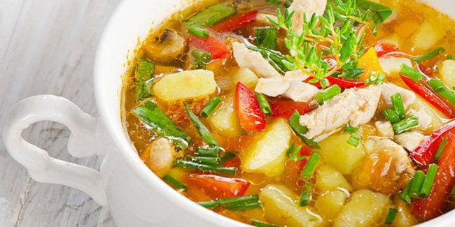Resep Sayur Sop Ayam & Telur Dadar Daun Bawang Resep Sayur Sop Ayam & Telur Dadar Daun Bawang