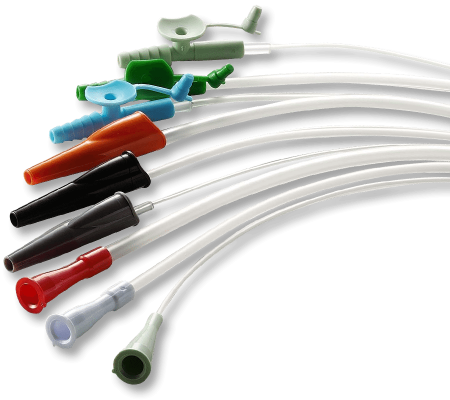 Plastic Catheters Straight Tip
