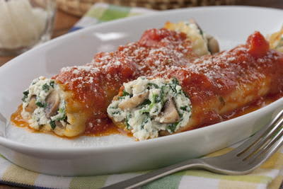 Spinach-Manicotti