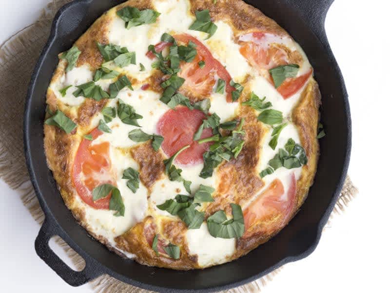 easy caprese frittata