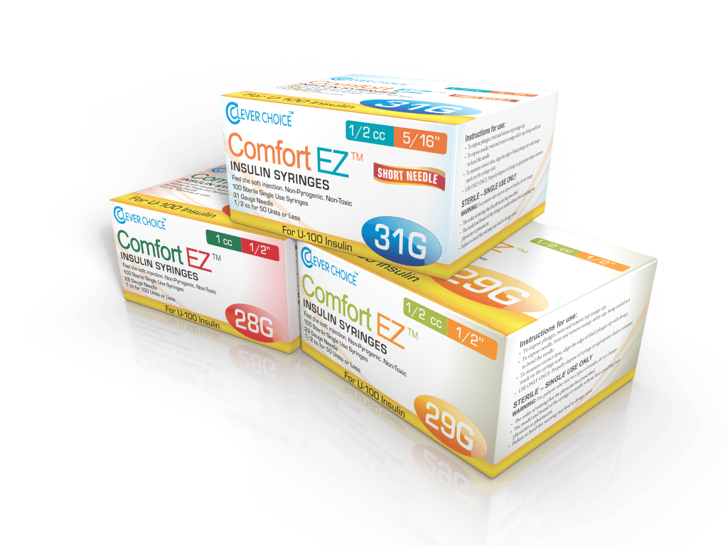 Buy Clever Choice Comfort EZ Insulin Pen Needles 31G 5/16 (8mm) 100/bx For  Diabetic Petient Online in USA at the Best Prices