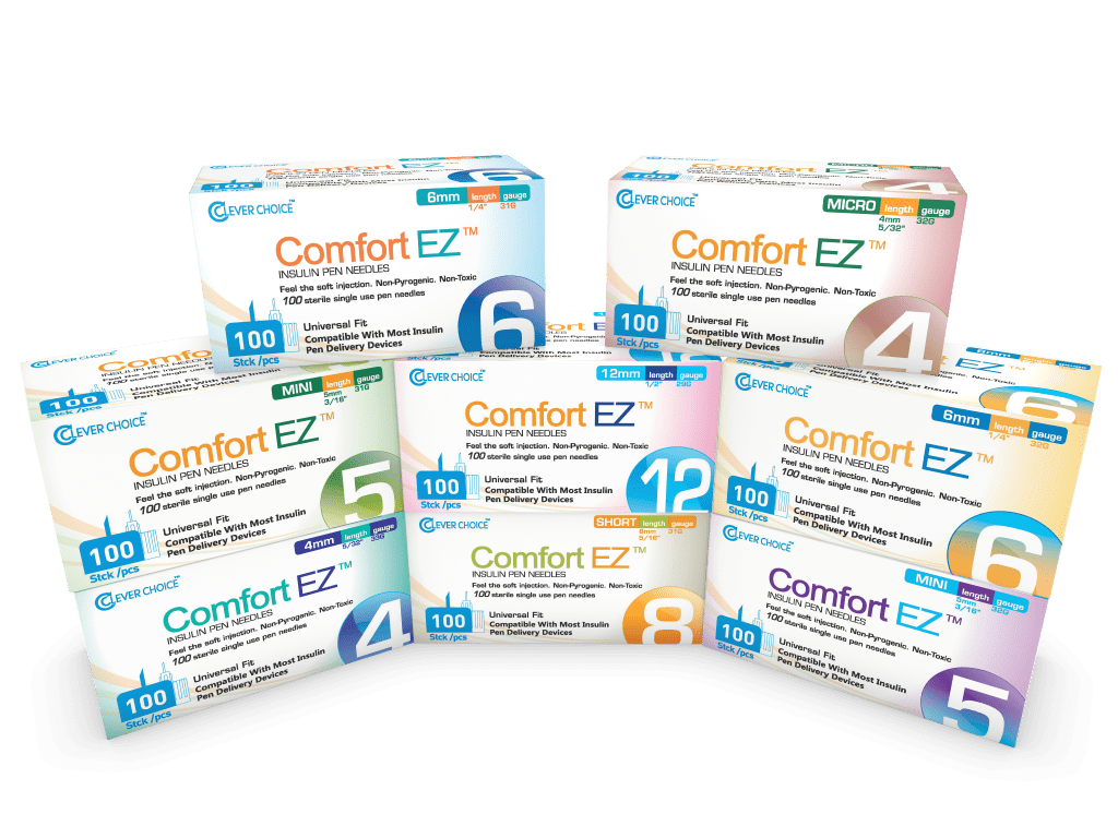 Comfort EZ Pen Needles Short - 31G 8mm 5/16 - BX 100 - Case of 5