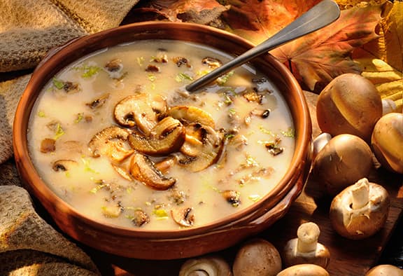 Mushroom Soup with sherry