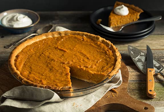 Crustless Pistachio Topped Sweet Potato Pie