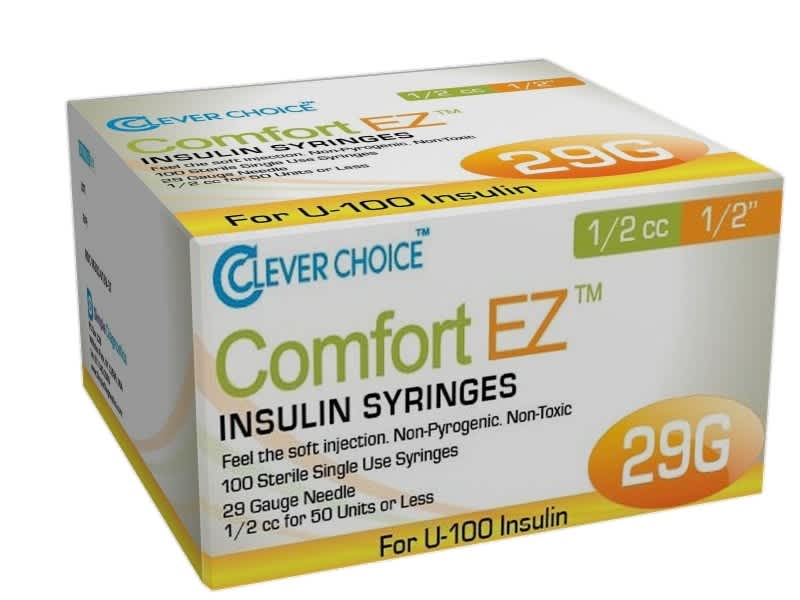12mm Insulin Syringes - 29G .5cc 12mm Insulin Syringes - 29G .5cc