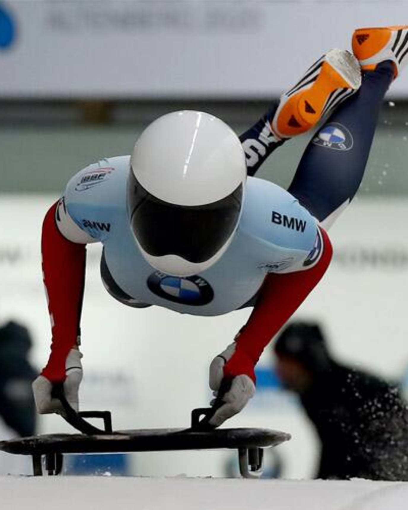 Savannah Graybill taking a run in Altenberg at the 2020 World Championships