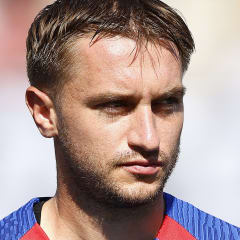 Djordje Mihailovic #14 of United States during the 2023 Concacaf Gold Cup Semifinals at Snapdragon Stadium on July 12, 2023 in San Diego, California.