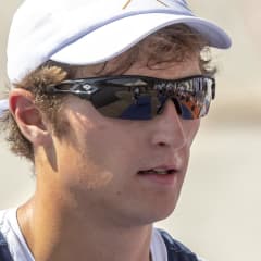 Ben Washburne during the 2023 Para Rowing World Championships in Belgrade, Serbia.