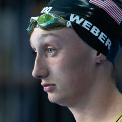 Emma Weber swimming